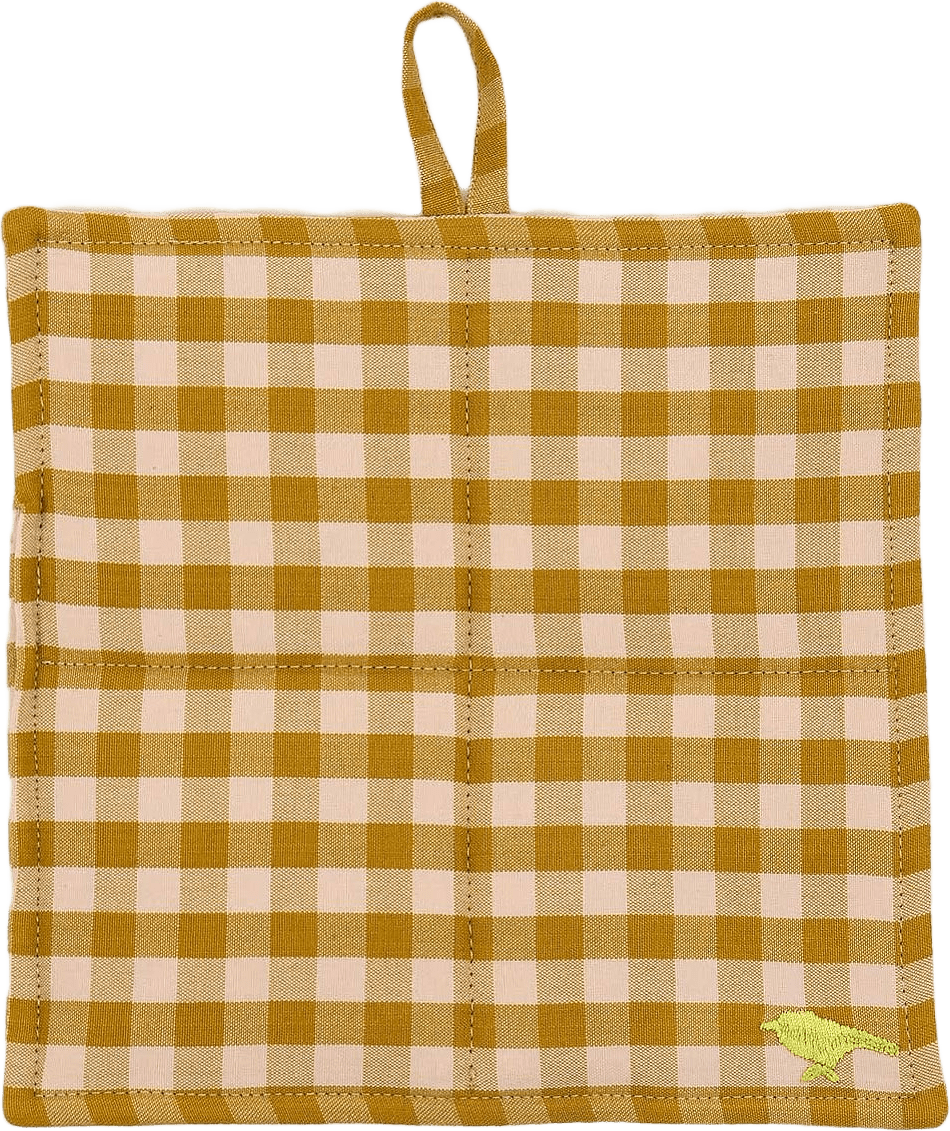 MARIA Grytlapp, från A World of Craft, i färgen Rosa/Senap.