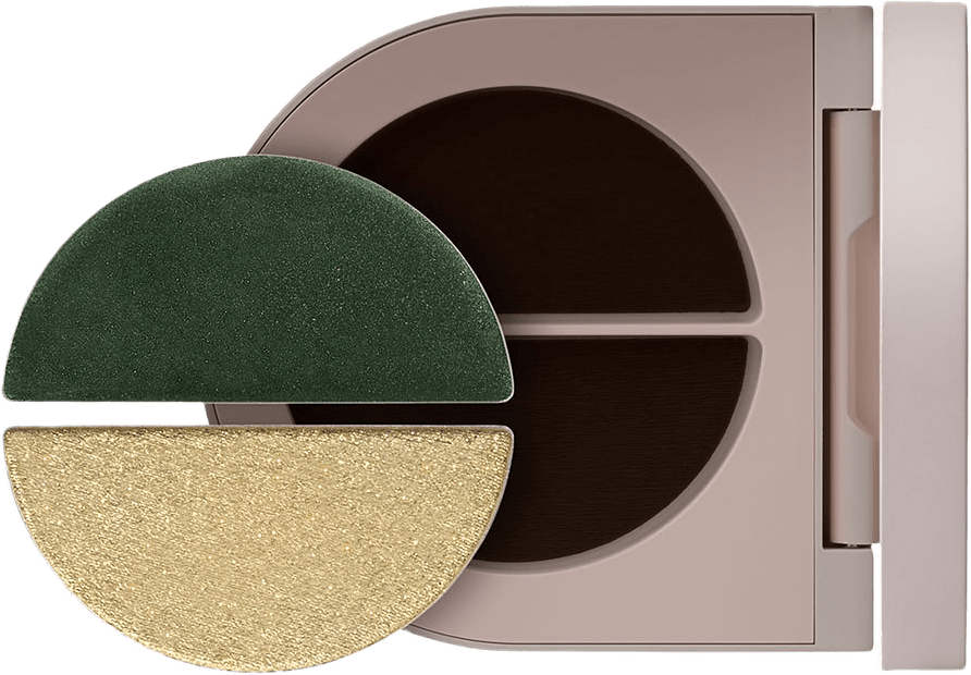 Satin & Shimmer Duet Eyeshadow, från Rose Inc, i färgen Olive.