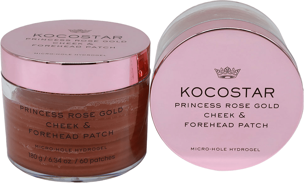 Princess Rose Gold Cheek & Forehead Patch with Micro-Hole Hydrogel 60pcs