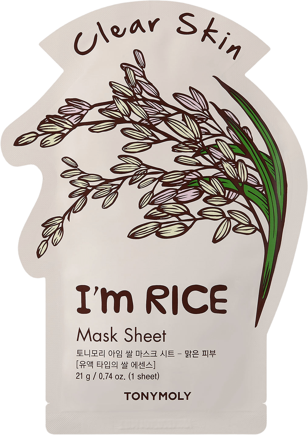 I´m Rice Mask Sheet 21g, från Tony Moly.