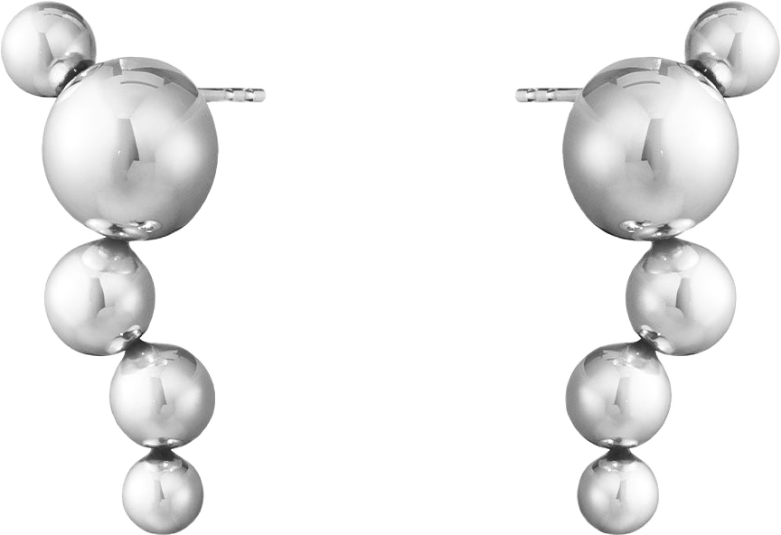 Moonlight Grape Örhängen, från Georg Jensen, i färgen Silver.