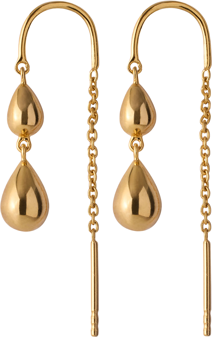 Rain Earchains, från Pernille Corydon, i färgen Gold.