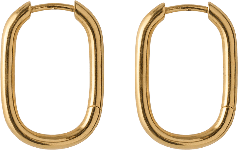 Soft Edge Huggies, från Pernille Corydon, i färgen Gold.