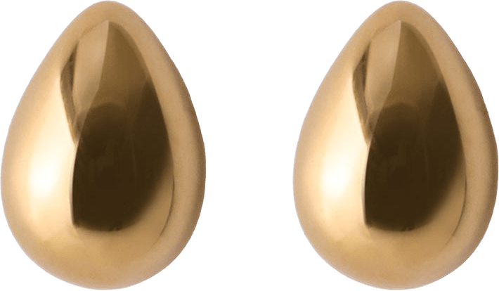 Rain Earsticks, från Pernille Corydon, i färgen Gold.