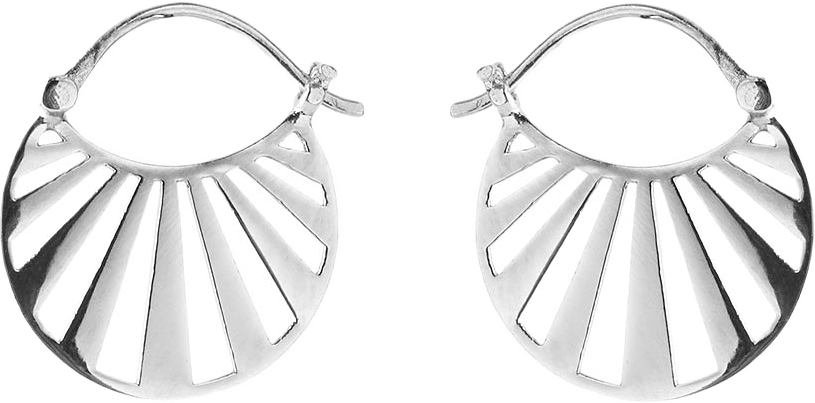 Small Misty Light Earrings, från Pernille Corydon, i färgen Silver.