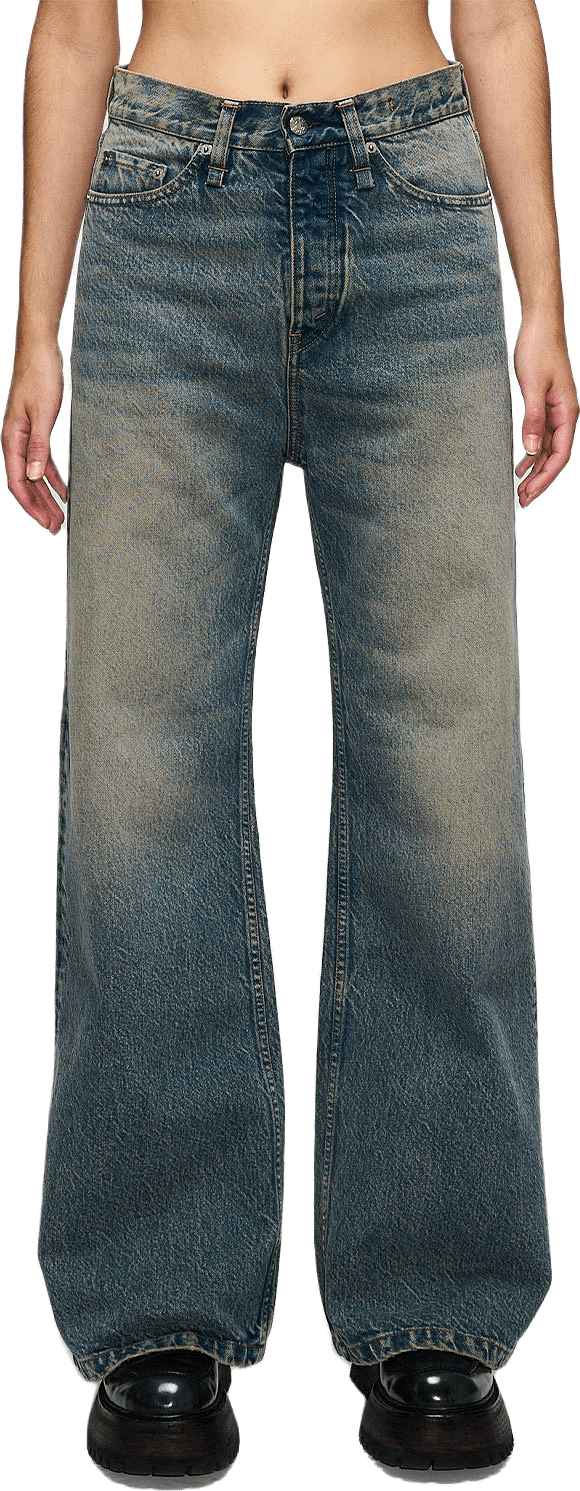 Skid Jeans, från Hope, i färgen Mid Blue Dirty.