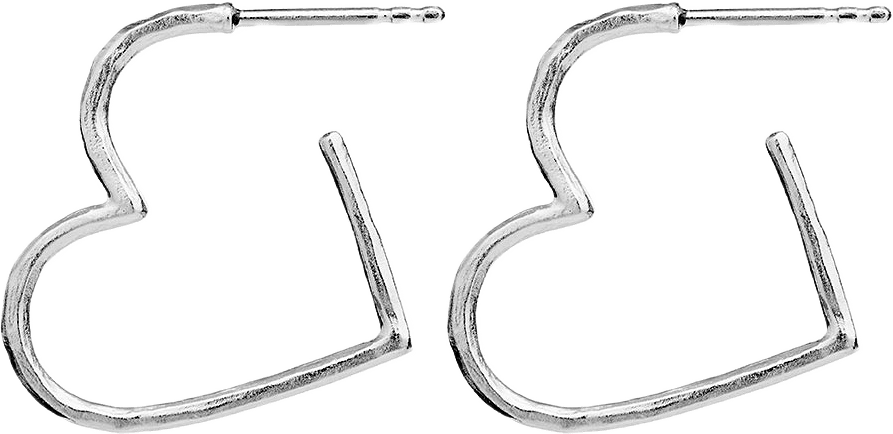 LAIA Midi Earrings, från Maanesten, i färgen Silver.