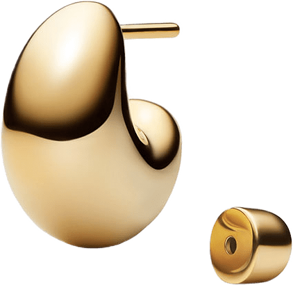 Tryvann Pillow Earring, från Maria Black, i färgen Gold.