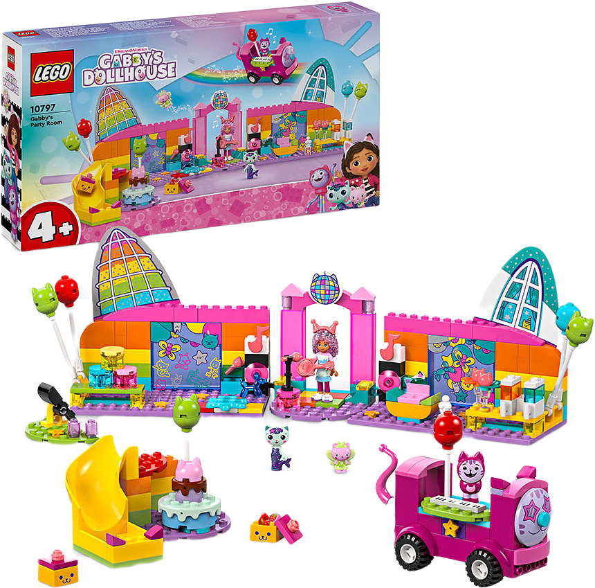 Gabby’s Dollhouse Gabbys Partyrum 10797, från LEGO.
