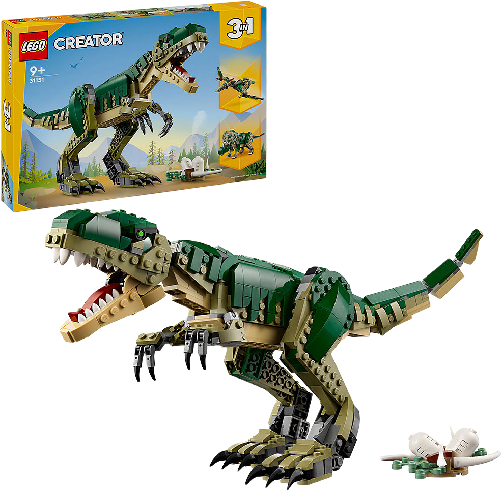3in1 T. rex Dinosaurieleksak 31151, från LEGO.
