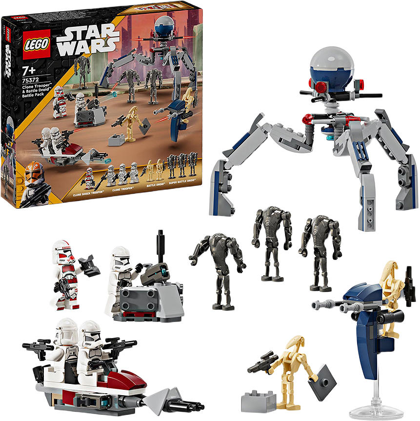 Star Wars™ Clone Trooper™ & Battle Droid™ Battle 75372, från LEGO.