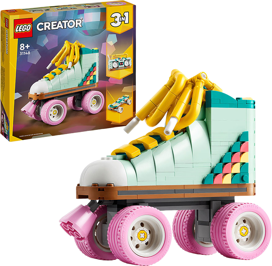 Retrorullskridsko 3-i-1-leksak 31148, från LEGO.