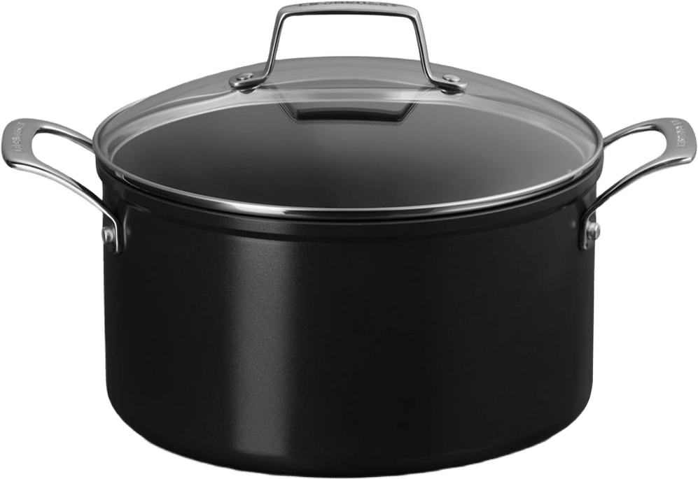 Gryta M/ Ceramic Non-Stick 24cm 6L, från Le Creuset, i färgen Black.