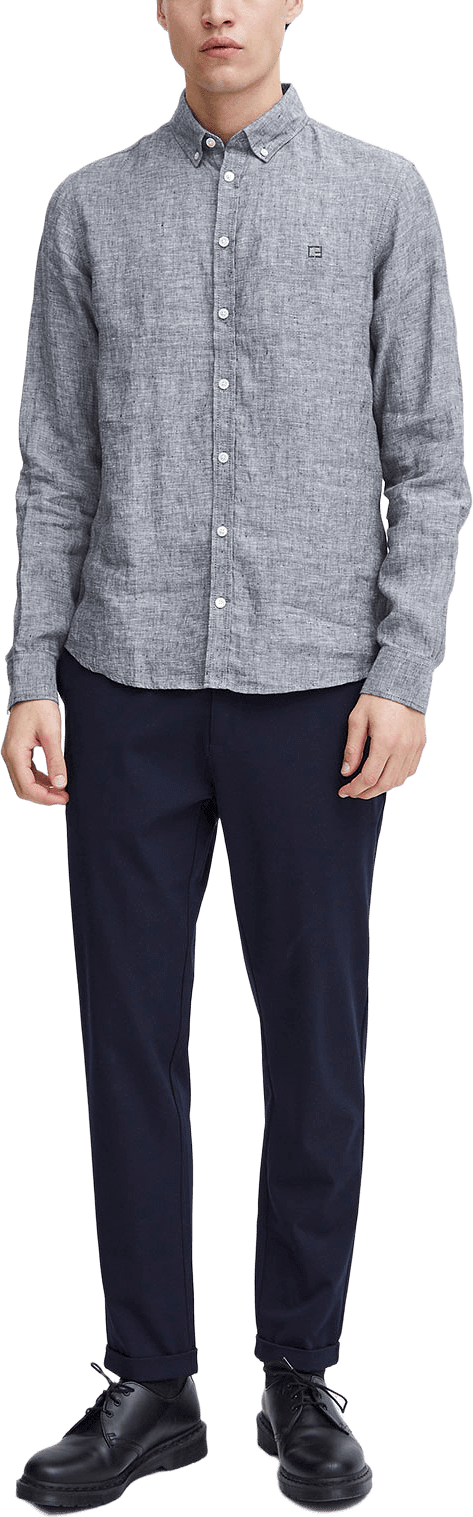 CFANTON BD LS linen shirt Shirt, från Casual Friday, i färgen Navy Blazer.