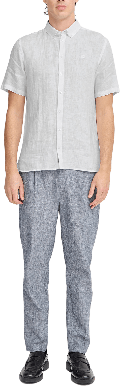 CFANTON 0071 SS 100% linen shirt Shirt, från Casual Friday, i färgen Snow White.