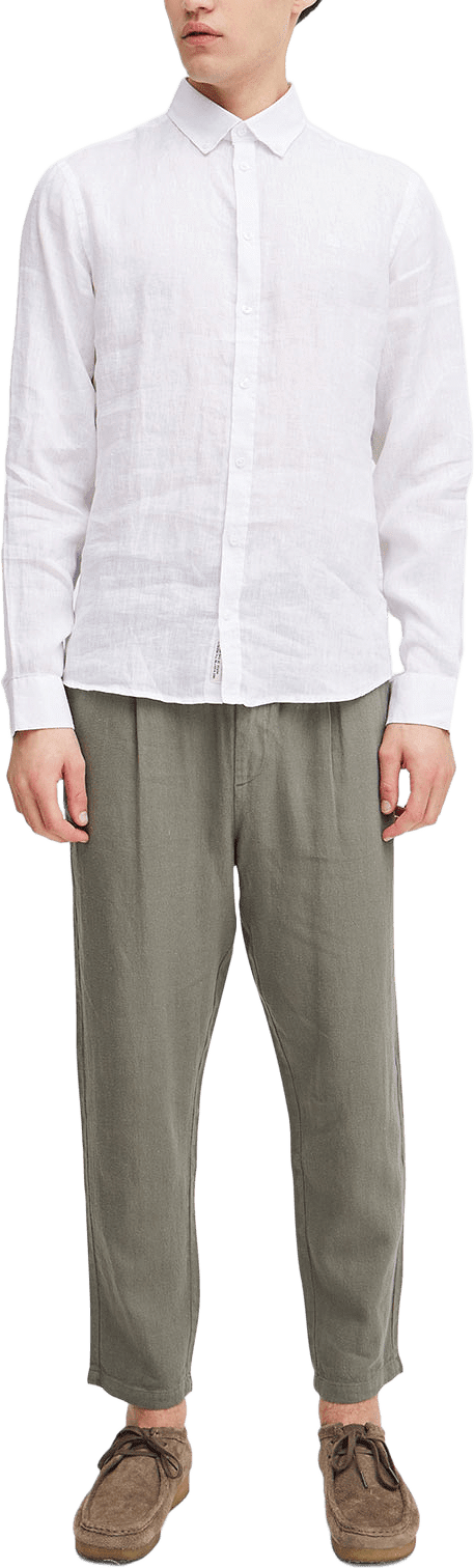 CFANTON BD LS linen shirt Shirt, från Casual Friday, i färgen Bright White.