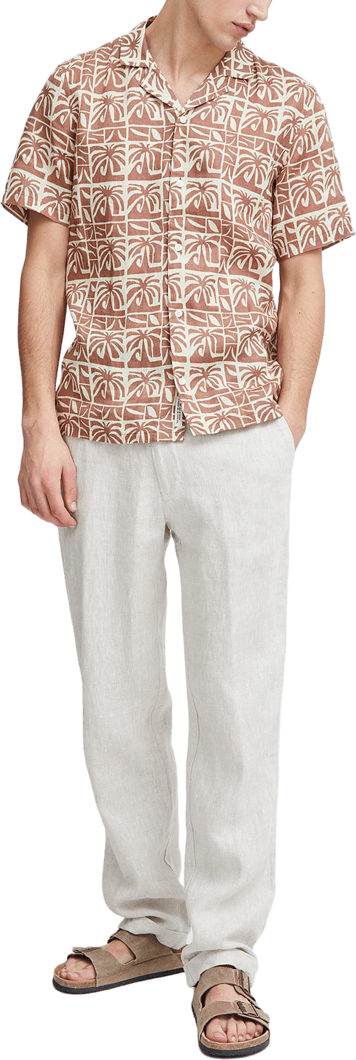 CFPANDRUP 100% linen pant Trouser, från Casual Friday, i färgen Chateau Gray.