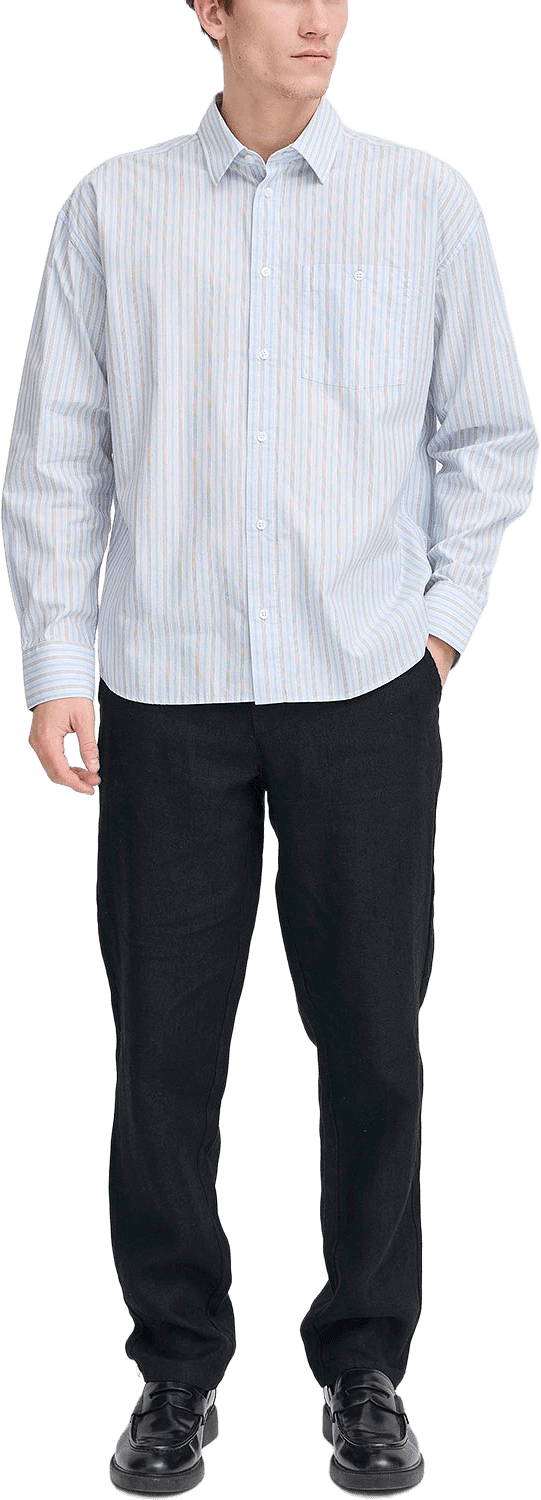 CFPANDRUP 100% linen pant Trouser, från Casual Friday, i färgen Black Beauty.