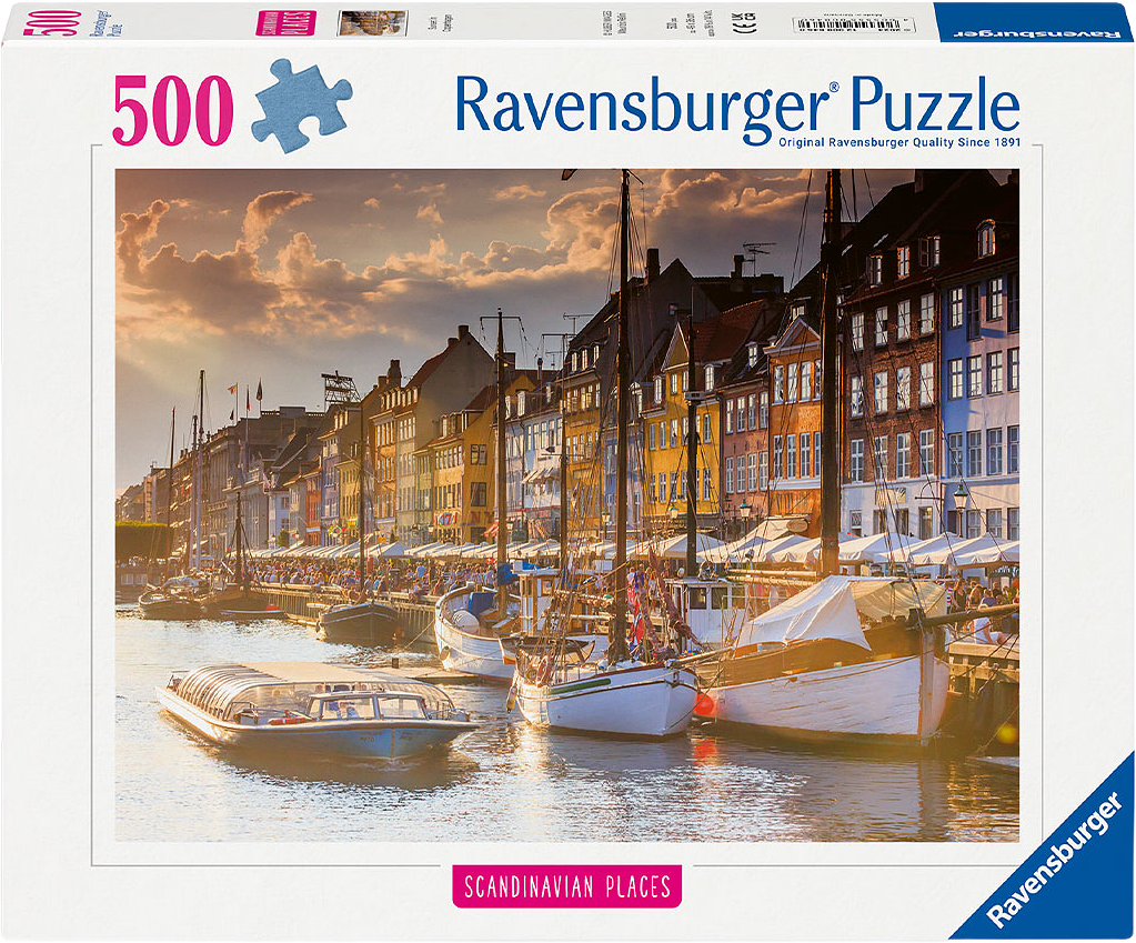 Solnedgång i Köpenhamn - Skandinaviska platser-samlingen, från RAVENSBURGER, i färgen Multicolor.