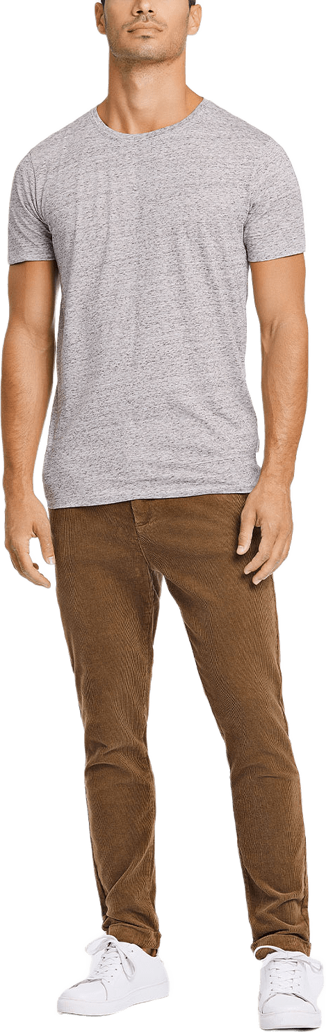 Cropped corduroy pants, från Lindbergh, i färgen Sand.