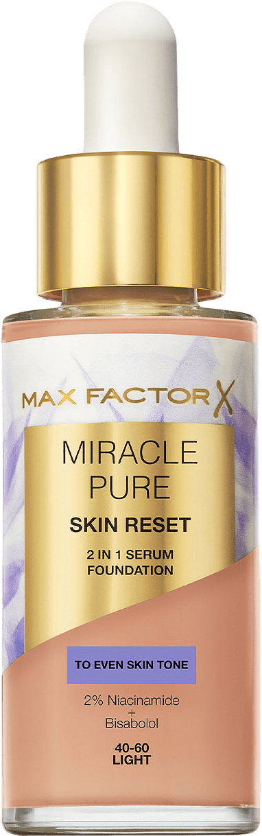 Miracle Pure Serum Foundation, från Max Factor, i färgen 40-60 Light.
