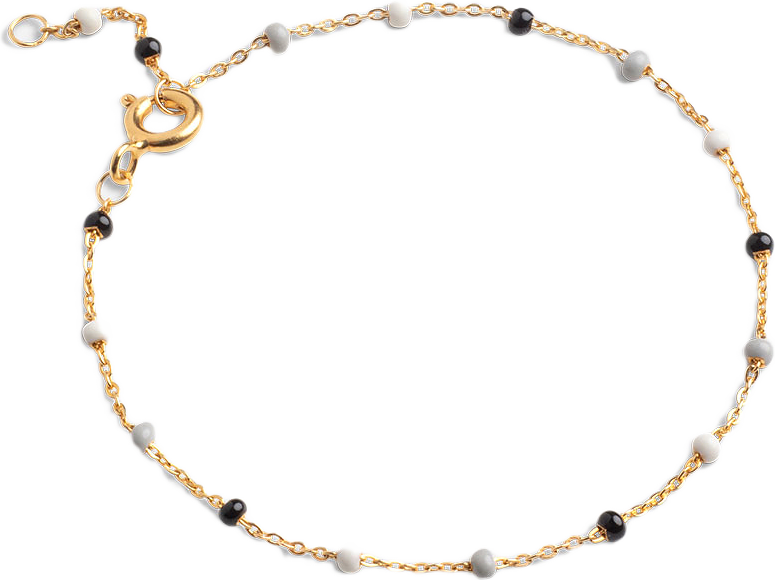 Bracelet, Lola, från ENAMEL Copenhagen, i färgen Salt'n'pepper.