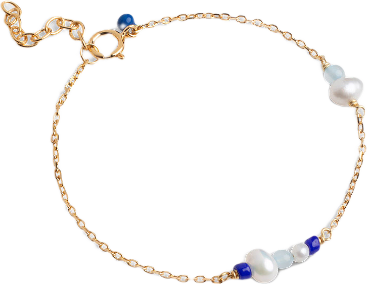 Armband Sofia, från ENAMEL Copenhagen, i färgen Marine.