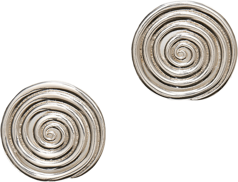 Spiral Earring, från Anni Lu, i färgen Silver.