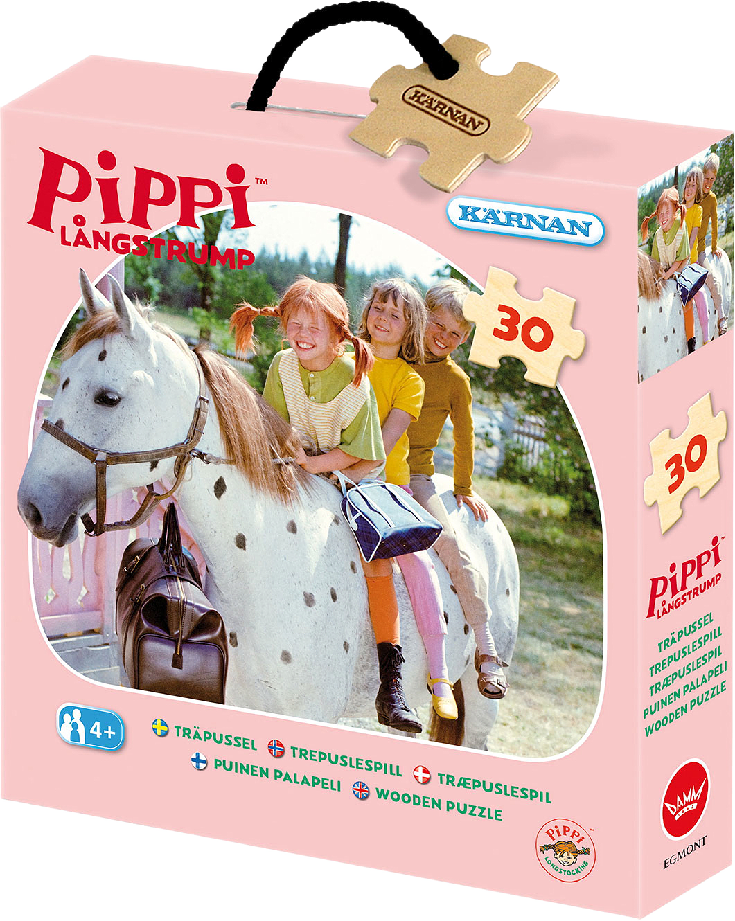 Träpussel 30 Bitar Pippi Långstrump, från PIPPI.