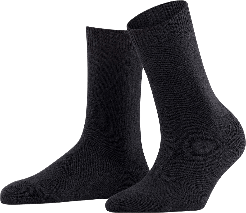 Cosy Wool Socks, från Falke, i färgen Black.