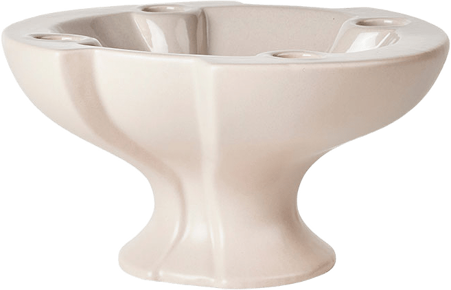 Leda Candle Holder, från Broste Copenhagen, i färgen Grey Sand.