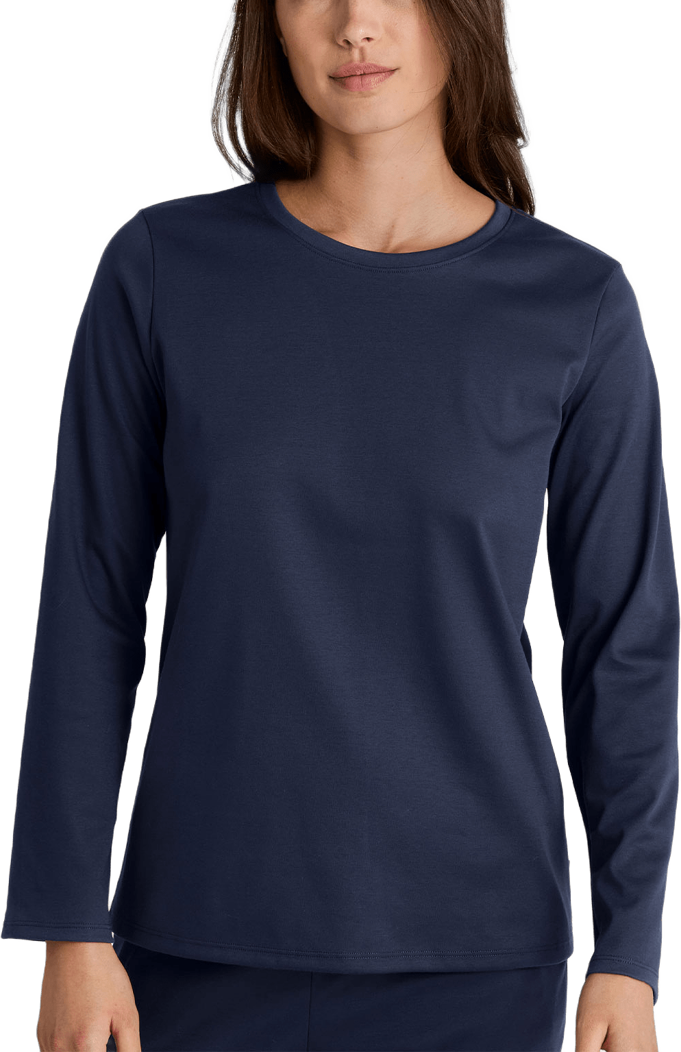 Favourites Sleep Långärmad T-shirt 15357, från Calida, i färgen Peacoat Blue.