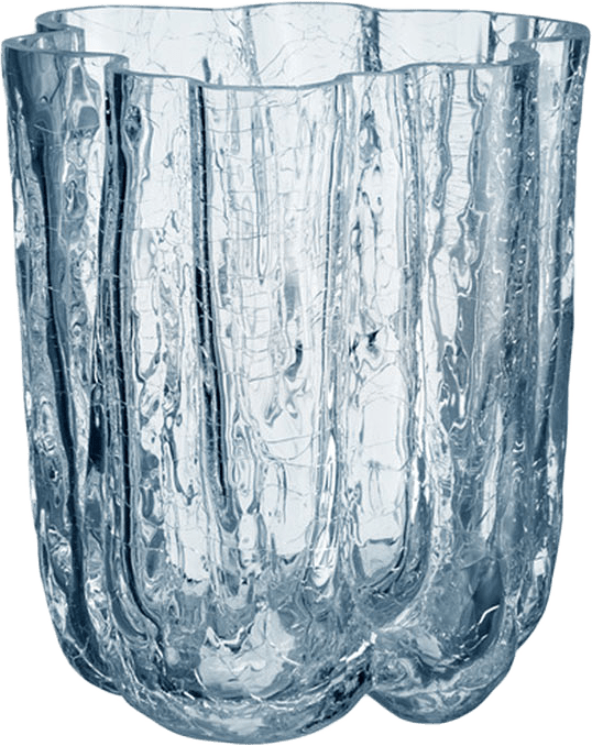 Crackle Vase 121mm, från Kosta Boda, i färgen Circular.