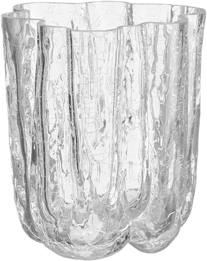 Crackle Vase 121mm, från Kosta Boda, i färgen Clear.