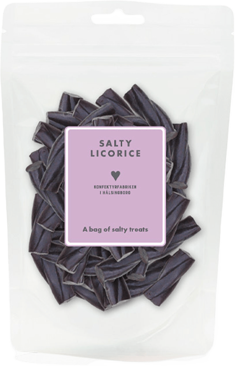 Konfektyrfabriken i Hälsingborg. Salta lakritsskruvar., från Konfektyrfabriken i Hälsingborg, i färgen Black.