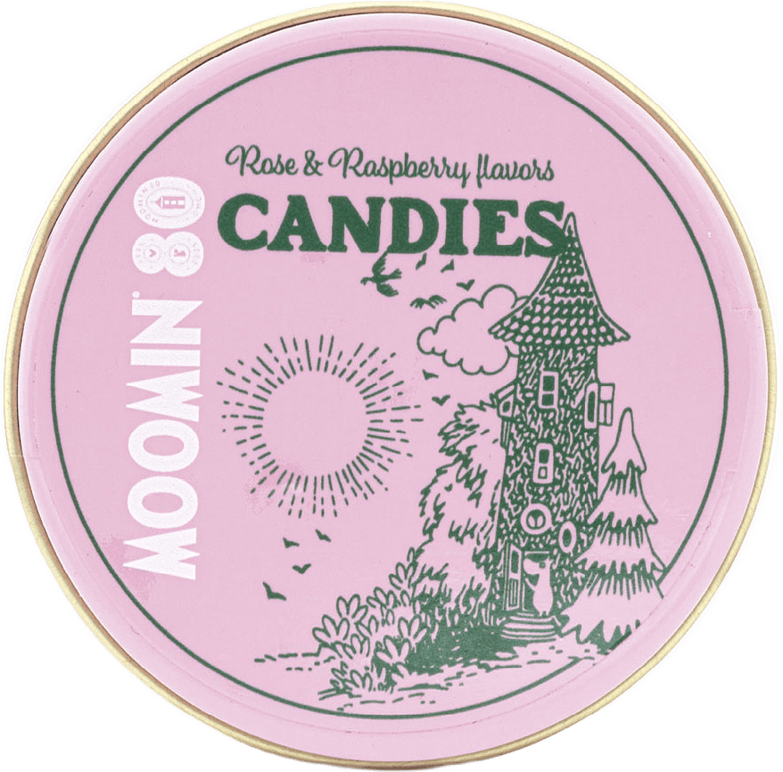 Moomin Rose & Raspberry, från Sockerbageriet, i färgen Pink, Red.