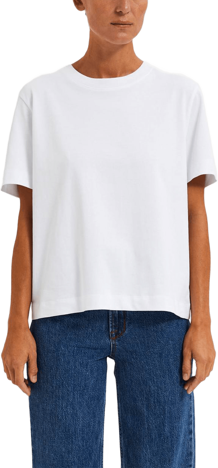 Slfessential Ss Boxy Tee, från Selected Femme, i färgen Bright White.
