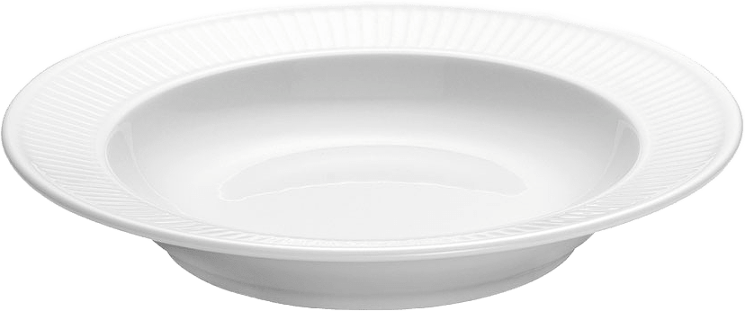 Tallrik Djup Plissé 22 cm, från Pillivuyt, i färgen Vit.