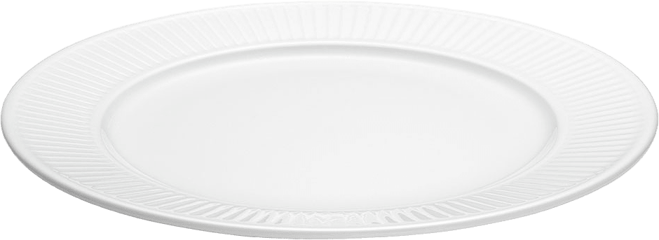 Tallrik Flat Plissé 28 cm, från Pillivuyt, i färgen Vit.
