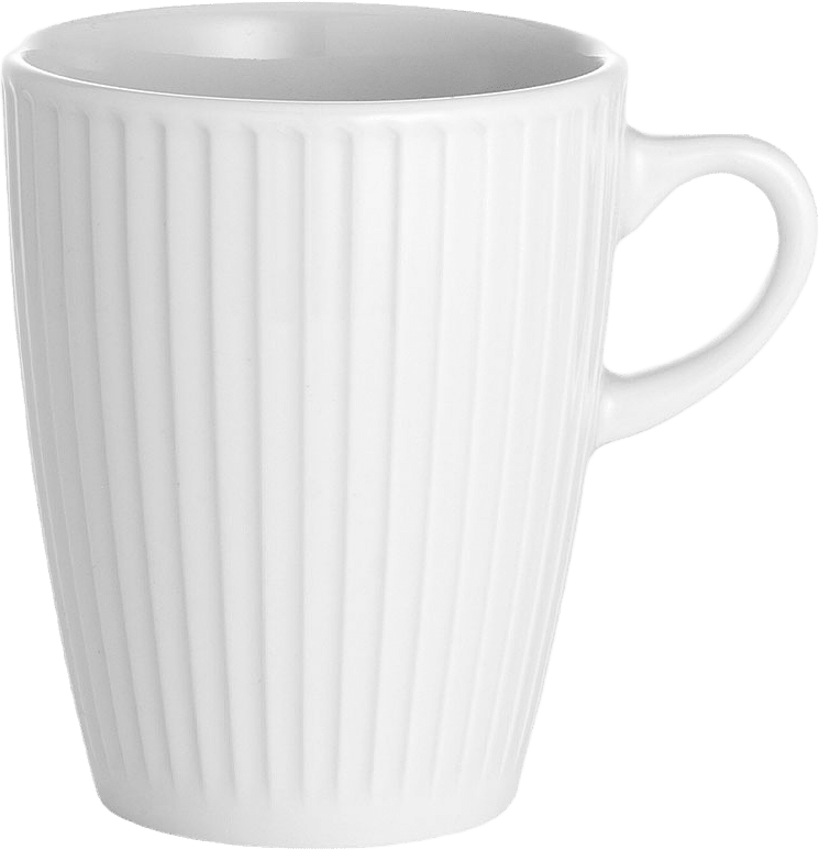 Mugg Plissé 27 Cl, från Pillivuyt, i färgen Vit.