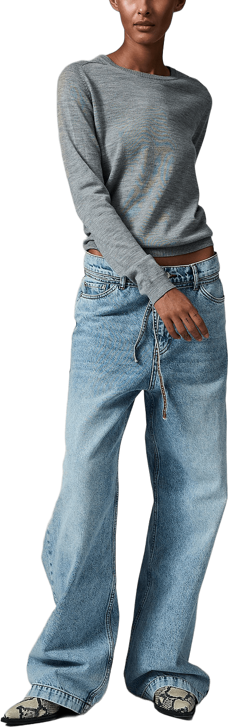 Annabelle Knitwear - Daily Elements, från DAY Birger et Mikkelsen, i färgen Medium Grey Melange.