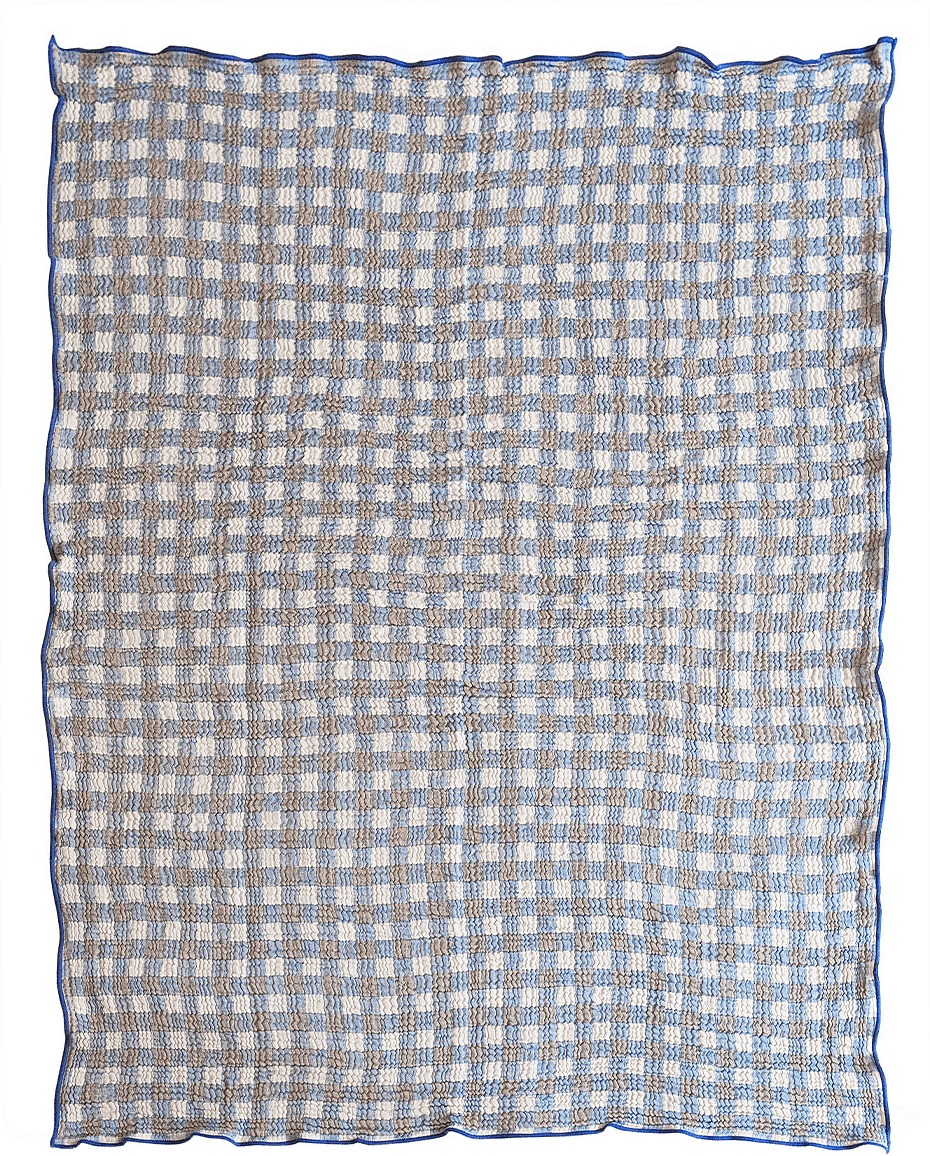 Pomme Bomullsfilt, från Brita Sweden, i färgen Blue.