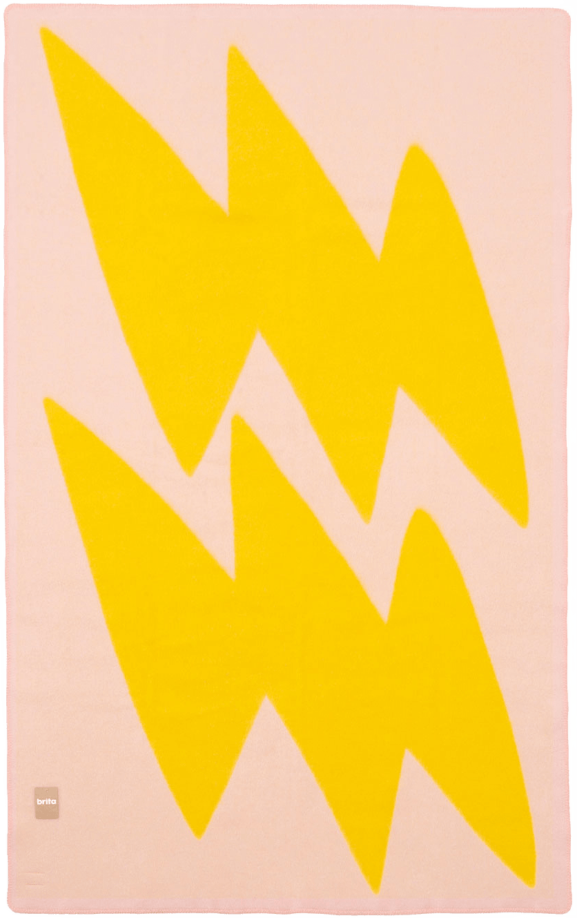 Flash Ullfilt, från Brita Sweden, i färgen Lemon.