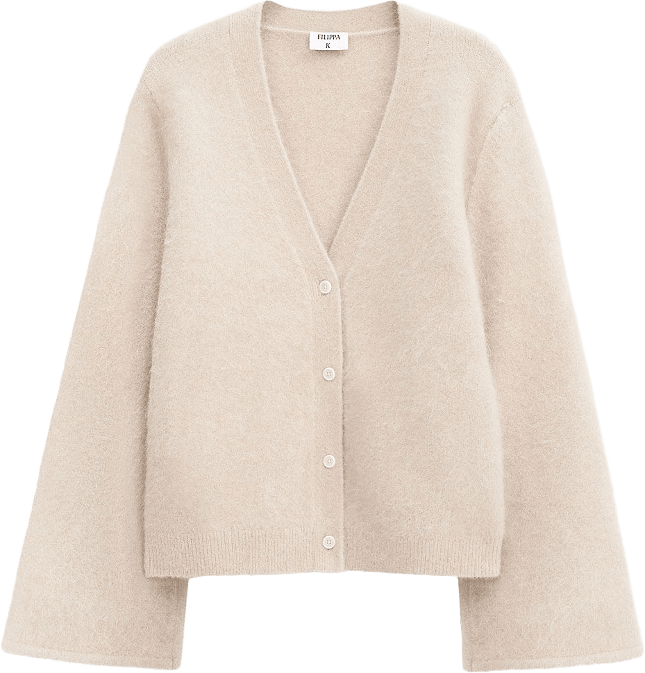 Fluffy Cardigan, från Filippa K, i färgen Canvas Bei.