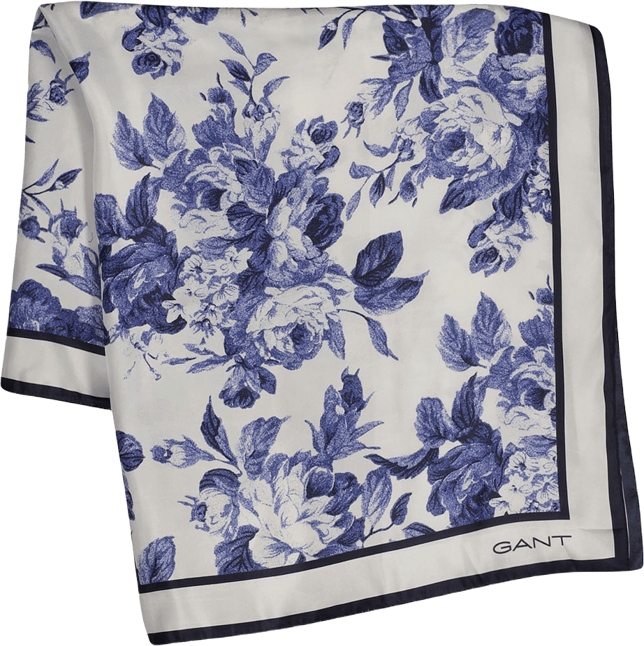Vintage Rose Printed Silk Scarf