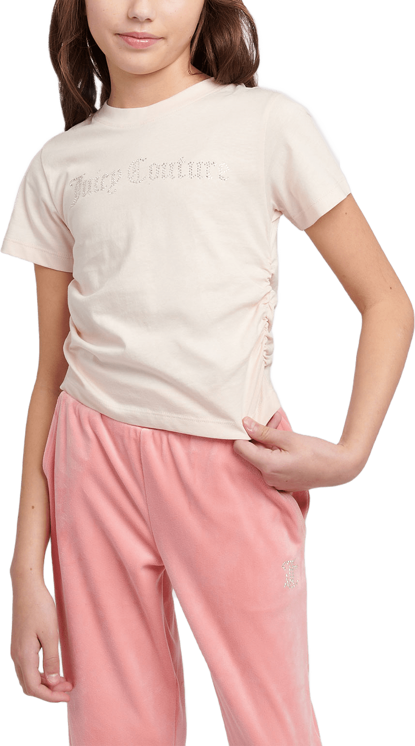 Diamante Juicy Courture Ringer Tee, från Juicy Couture, i färgen Shell.