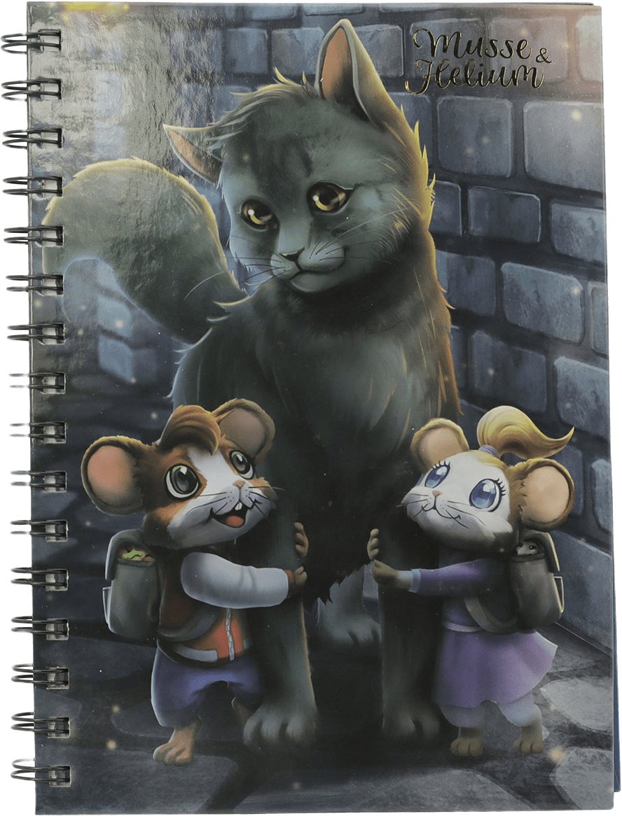 Musse & Helium Wire-o block A5, från Hedlunds, i färgen Multicolor.