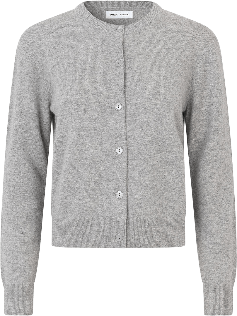 Saboston Cardigan 6304, från SAMSOE SAMSOE, i färgen Grey Mel.