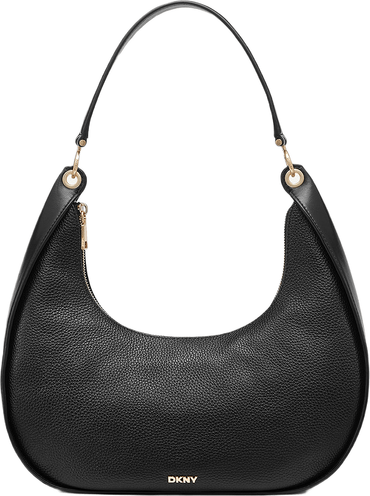 Abby Large Hobo, från DKNY, i färgen Black/Gold.