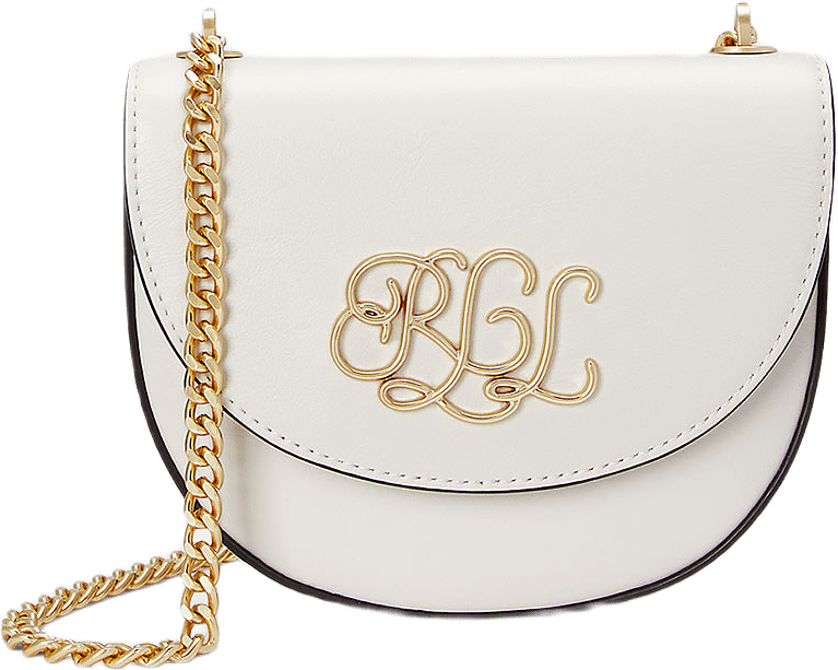 Leather Small Witley Crossbody, från Lauren Ralph Lauren, i färgen Soft White.